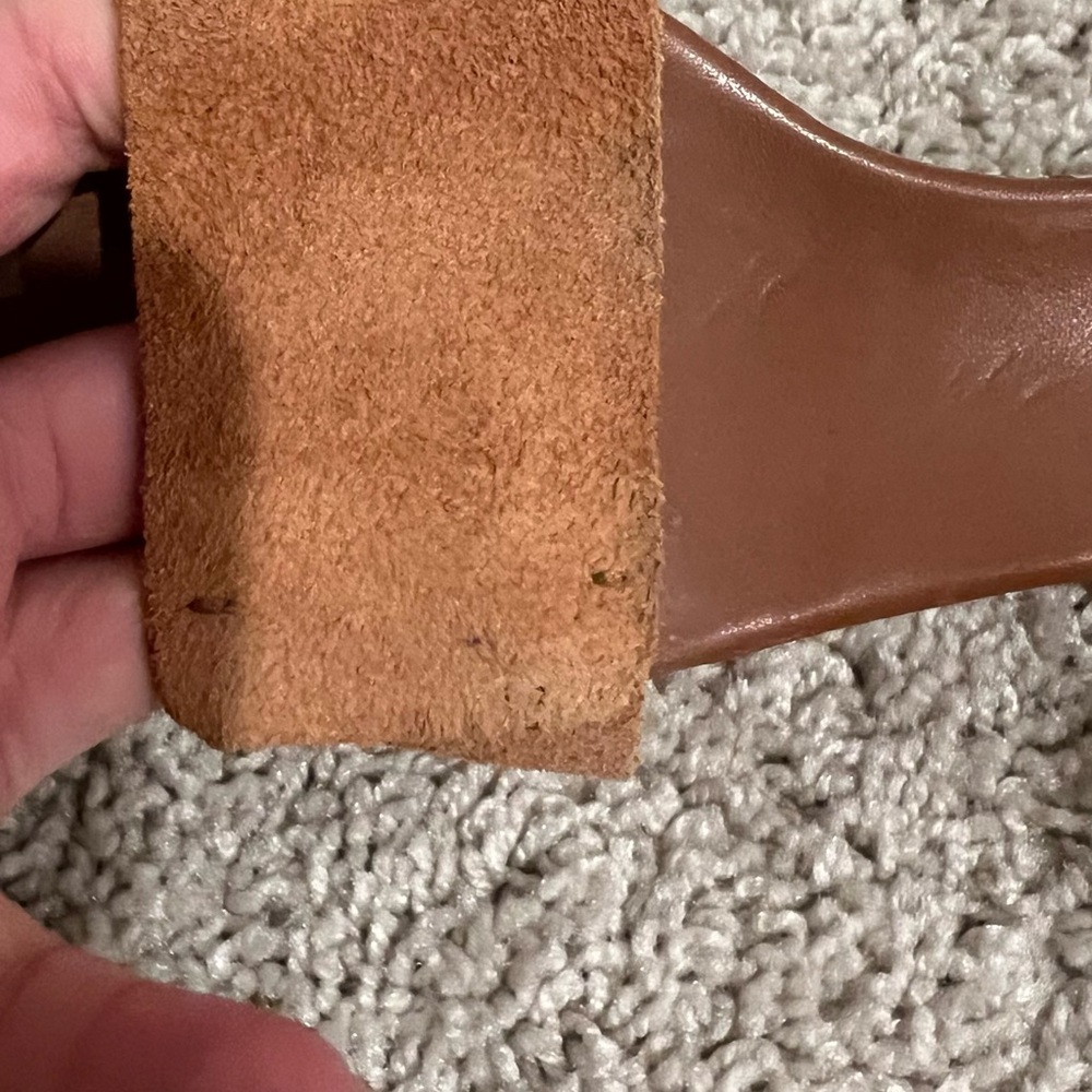 Nine West Tan Sandals with Ankle Strap - Picture 5 of 11